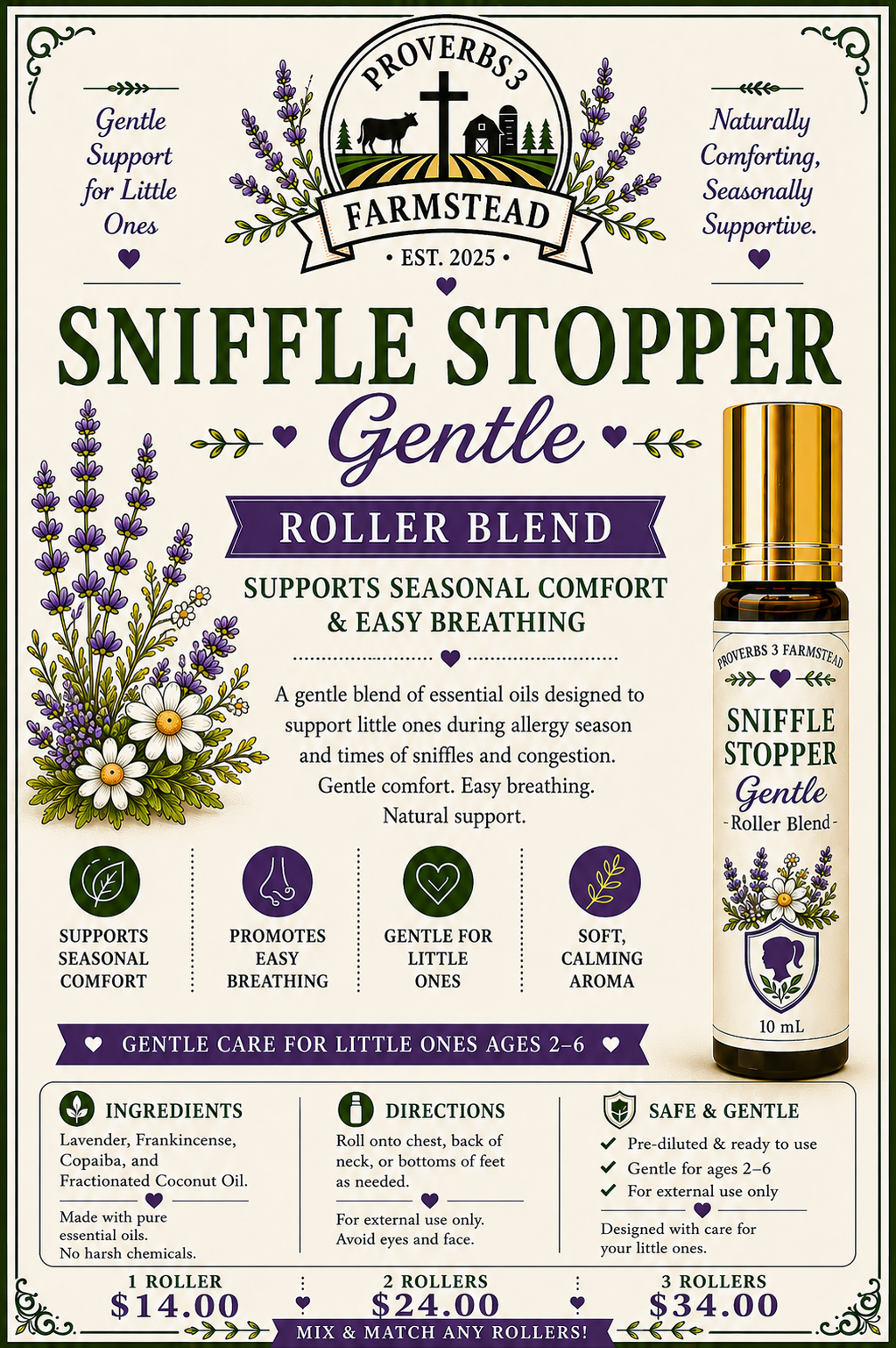 Essential Oil Roller Bottles - 10 mL