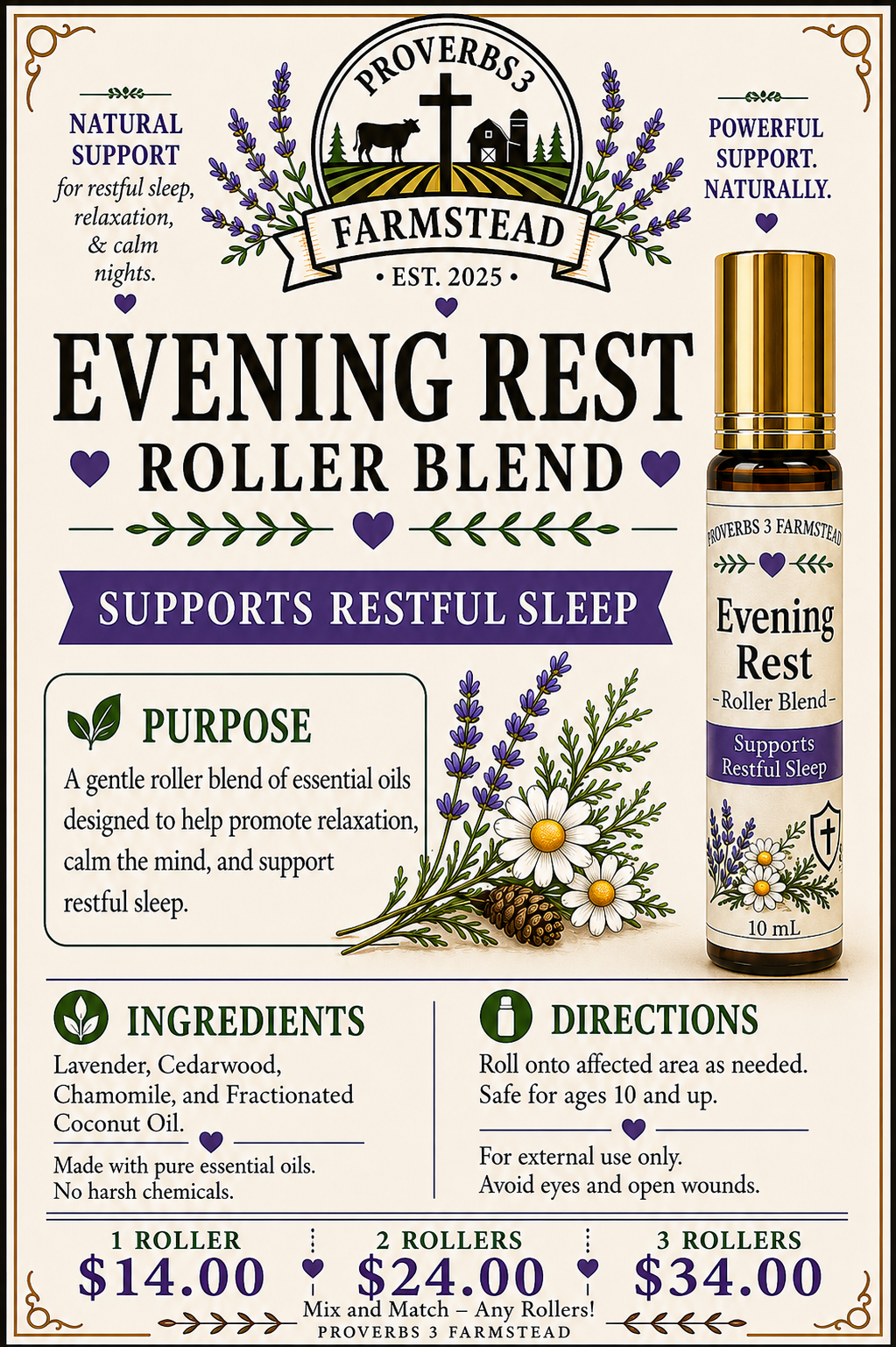 Essential Oil Roller Bottles - 10 mL