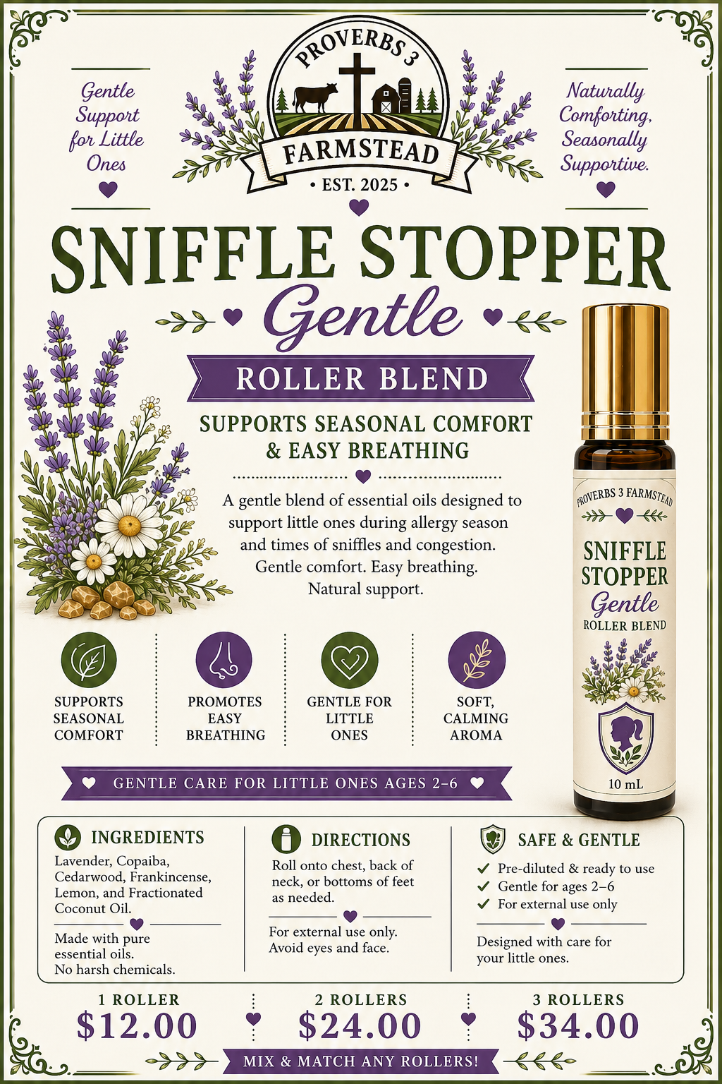 Essential Oil Roller Bottles - 10 mL