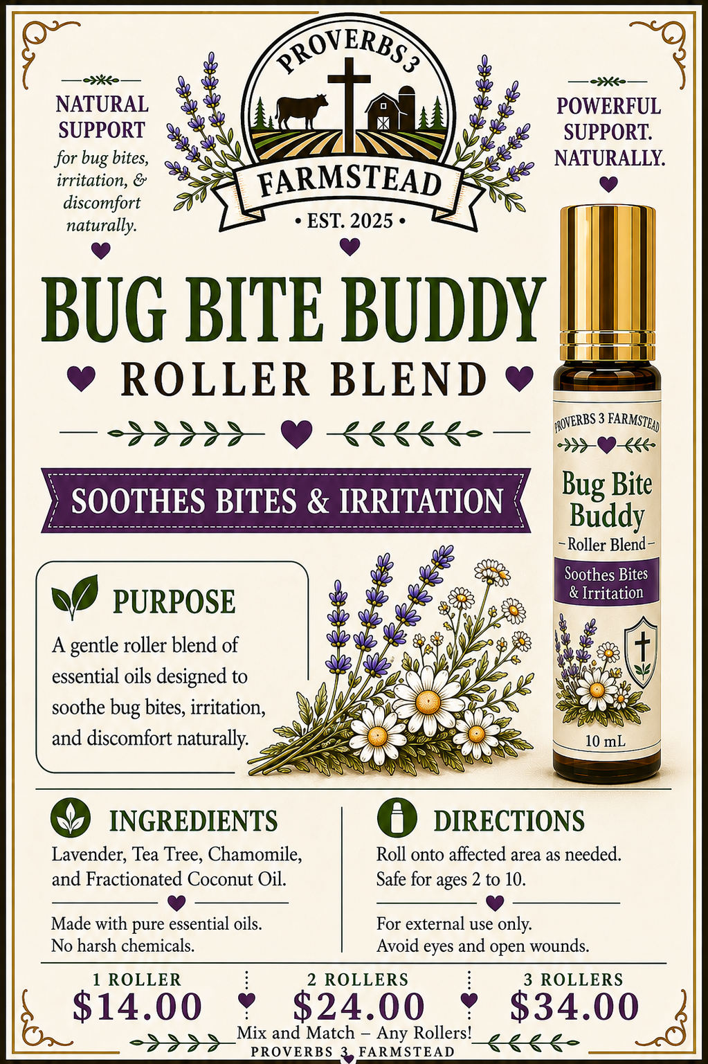 Essential Oil Roller Bottles - 10 mL
