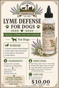 Natural Lyme Defense for Dogs - 4 oz squeeze bottle - $10